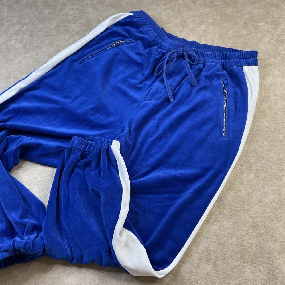 3.1 Phillip Lim Joggers Side Stripe Tapered Sweatpants Velvet Velour Retro Sz‎ M - Picture 8 of 11